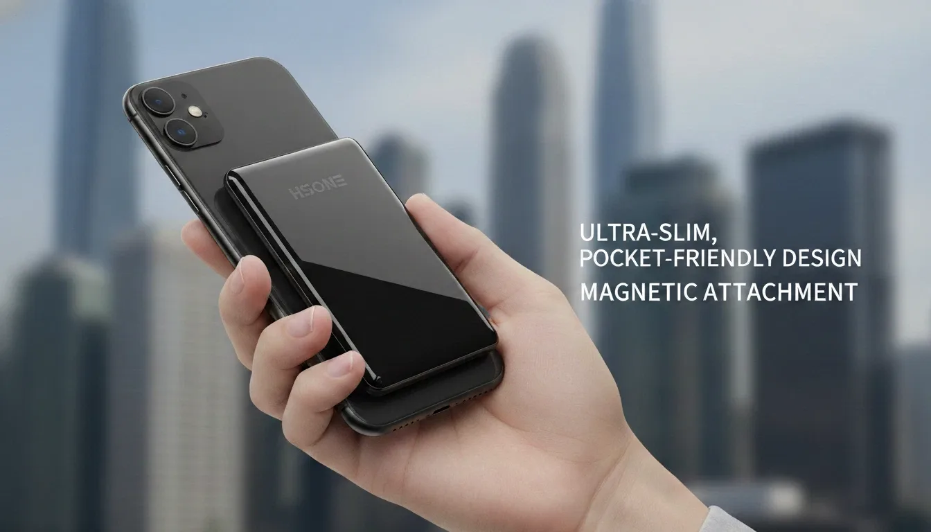 HSONE Magnetic Wireless Power Bank — 5000mAh — image 4
