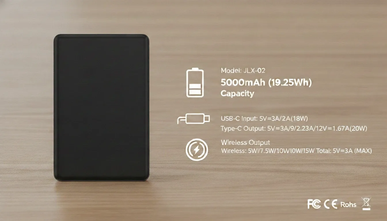 HSONE Magnetic Wireless Power Bank — 5000mAh — image 7