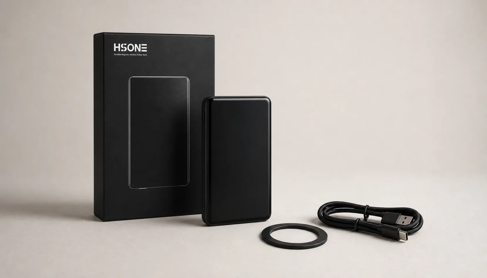 HSONE Magnetic Wireless Power Bank — 5000mAh