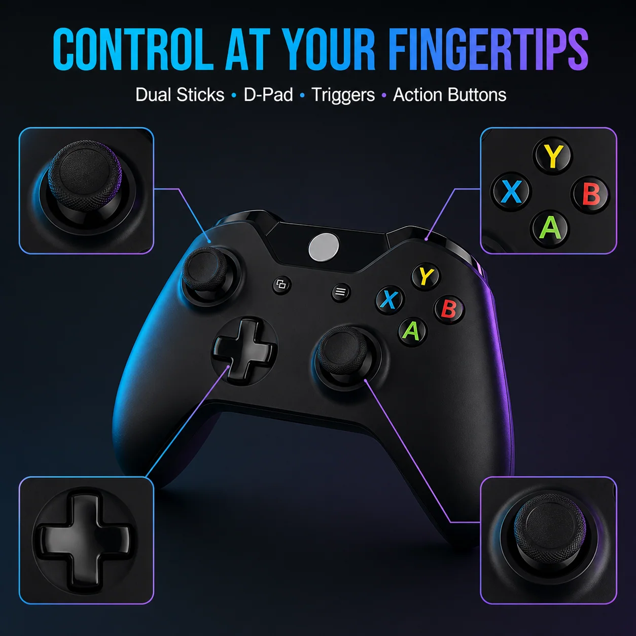 CHASDI Gaming Controller — Compatible with Series X|S, X1, PC & Mobile — image 4