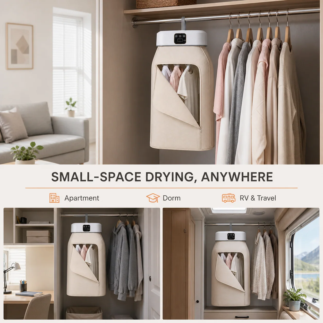 Portable Clothes Dryer — 600W Foldable — image 7